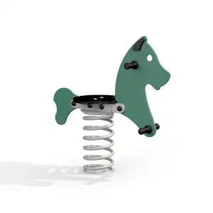 Hund Federwippe - Grün | Kinder ab 2 Jahren