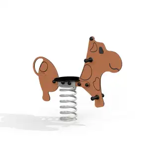 Kuh Federwippe - Braun | Kinder ab 2 Jahre