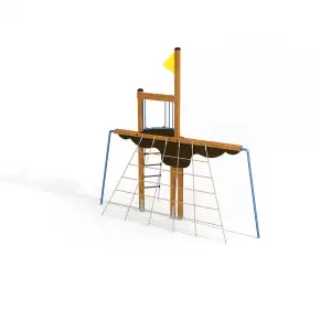 Mast Kletterturm - Holz | Kinder ab 3 Jahren