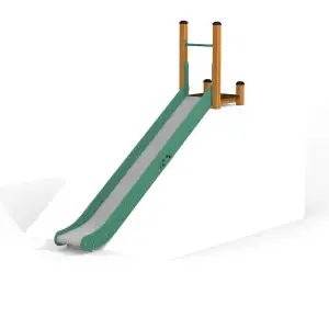 Spielplatzgeräte Hangrutsche SL180 - Grün Metal | Kinder 3+
