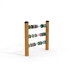 Abakus  für Spielplatz - Holz | Kinder ab 1 Jahr