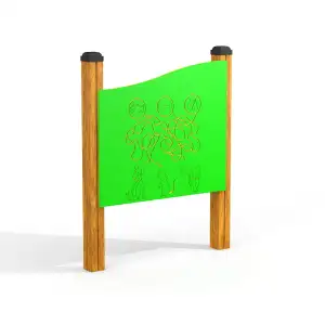 Finde den Weg Lerntafel für Spielplatz | Kinder +1