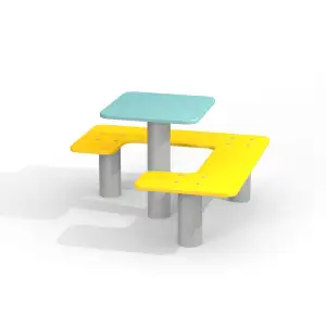 Kleine Bank und Tisch zum Spielen im Garten| für Kinder ab 1 Jahr