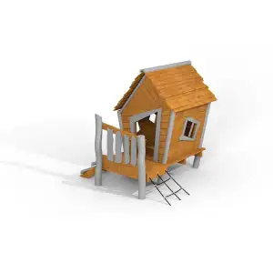 Gretel - Holzspielhaus für Spielplatz | Kinder ab 1 Jahr