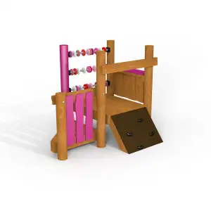 Kleiner Mathematiker Spielhaus - Holz | Kinder +1