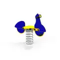 Motoroller Federwippe - Blau