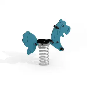 Pferd Federwippe - Blau | Kinder ab 2 Jahren