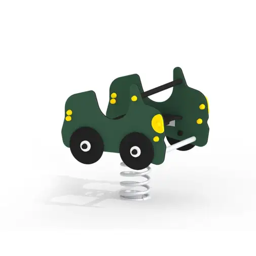 Doppelte Auto Federwippe - GRÜN | Kinder ab 1 Jahr