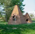 Wigwam - Holzhaus für Kinder