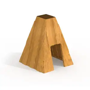 Kleiner Tipi aus Holz - Spielhaus für Spielplatz | Kinder ab 1 Jahr