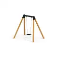 Schaukel aus Holz mit einem Sitz für Spielplatz und Garten