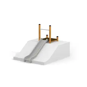 Spielplatzgeräte Hangrutsche STS 120 - Metal | Kinder 3+