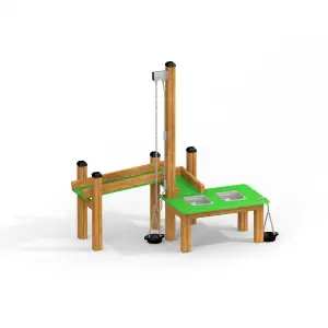 Großer Sand & Wasser Spieltisch aus Holz | Kinder ab 2 Jahren