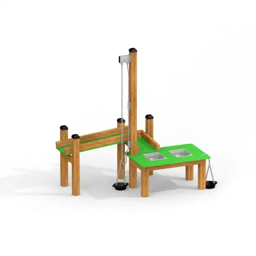 Großer Sand & Wasser Spieltisch aus Holz | Kinder ab 2 Jahren